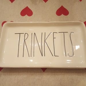 Rae Dunn "TRINKETS" tray